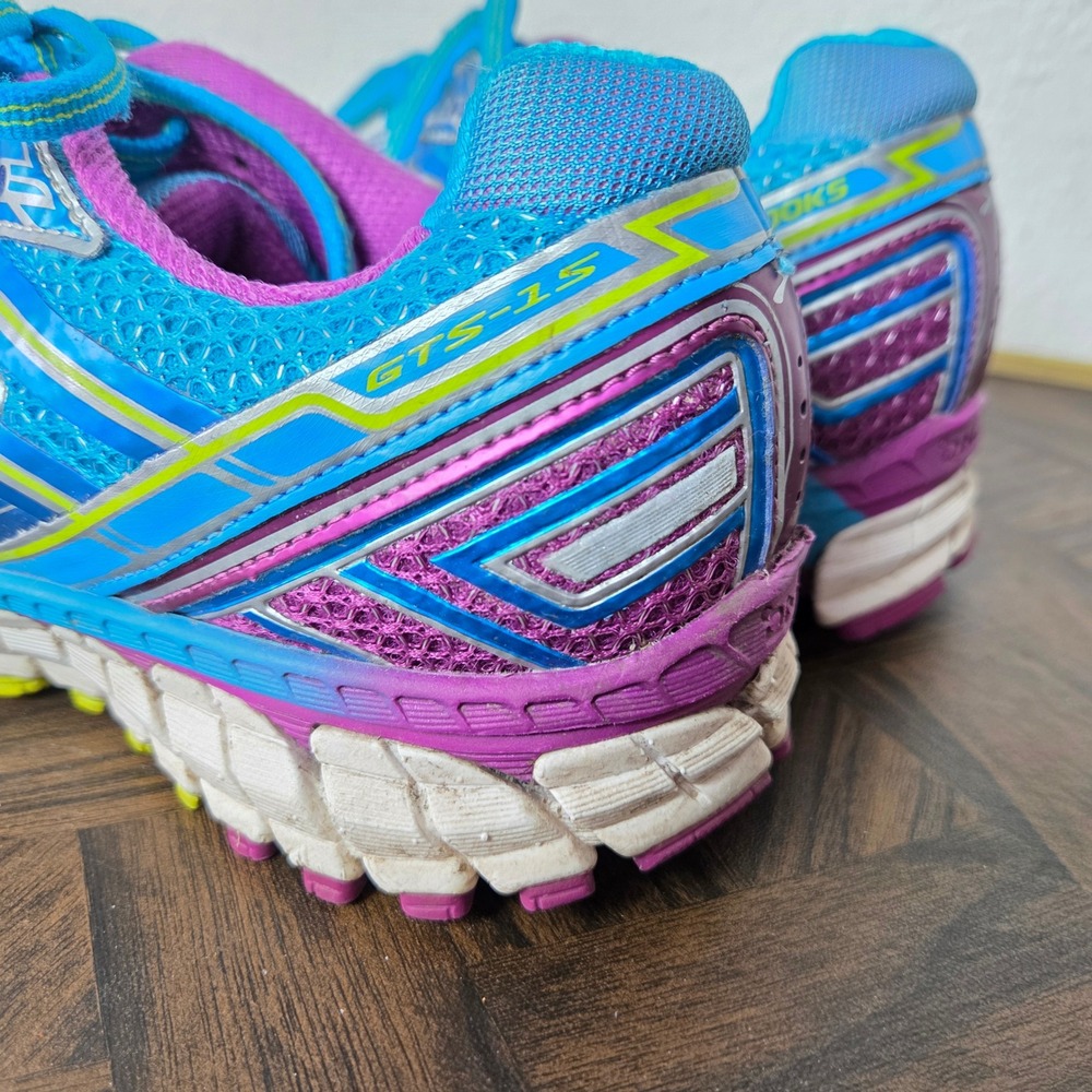 Brooks Adrenaline GTS 15 Running Shoes Womens 9 Mesh Stability Trainer - Picture 5 of 11